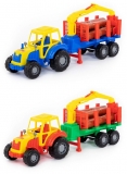 Tractor cu remorca lemne, 47 x 13 x 20 cm, diverse modele, Polesie 